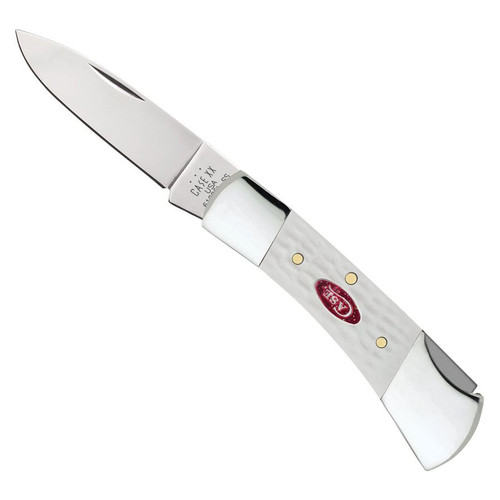 Case XX SparXX Jigged White Synthetic Lockback Knife | BladeOps
