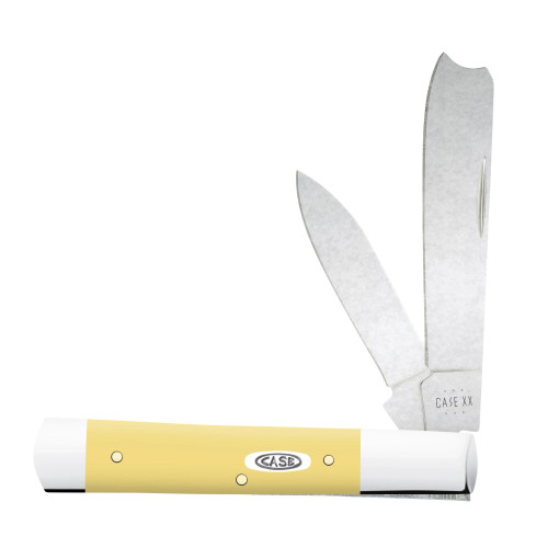 Case XX Smooth Yellow Synthetic Razor Knife | BladeOps