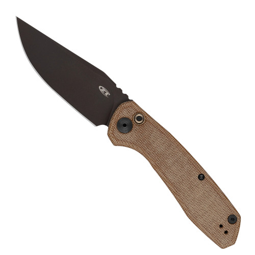 Zero Tolerance 0512 Natural Canvas Micarta Titanium Auto Knife