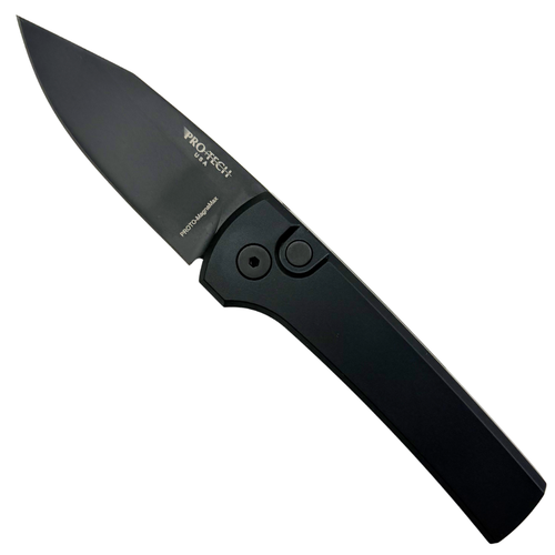 Pro-Tech Black Aluminum Chavez Scapegoat Compact Automatic Knife