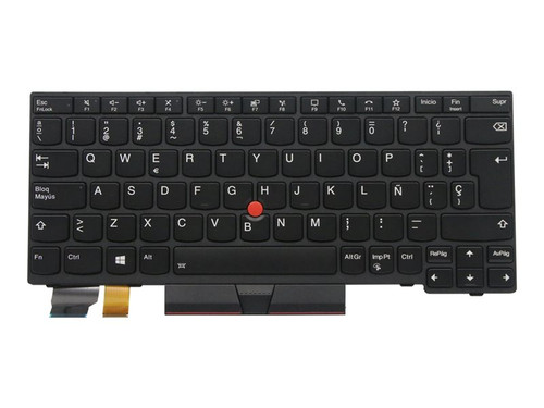 Lenovo Keyboard X13 G1 L13 Yoga G2 Spanish Black Backlit 5N20V43046-02