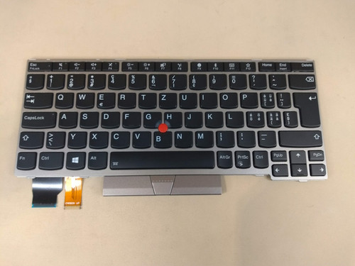 Lenovo Thinkpad Keyboard, Swiss, Backlit,Silver 01YP946