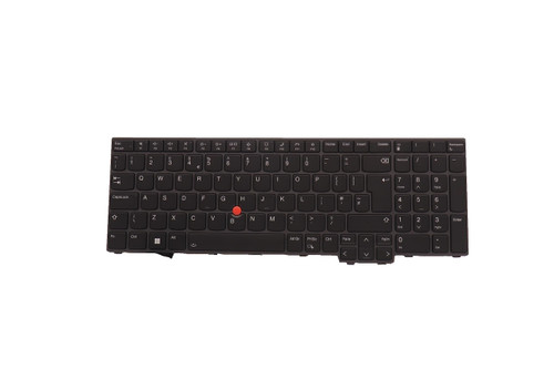 Lenovo Keyboard T16 G1 L15 G3 P16s G1 UK English Black Backlit 5N21D93636