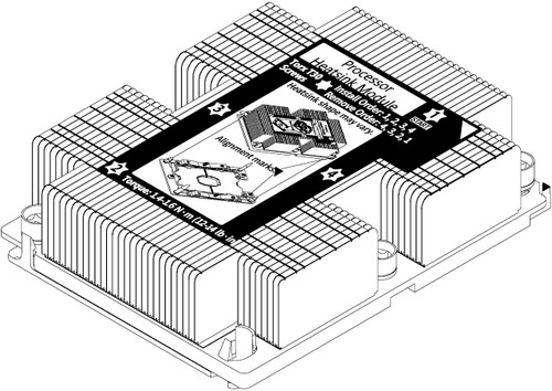 ThinkSystem SR650(GPU) 1U Heatsink Option Kit 7XH7A05898