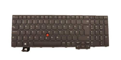 Lenovo Keyboard T16 G1 L15 G3 P16s G1  Danish Black Non-backlit 5N21D93657