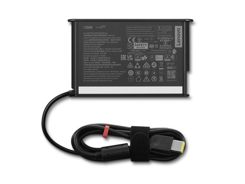 Lenovo Slim Tip 135W AC Adapter (Gen 2) with power cord C5 (clover) to EU plug 4X21L38729