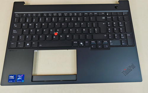 ThinkPad P16s G3 C-Cover palmrest with Spanish keyboard for model 21KS 21KT 5M11P68825