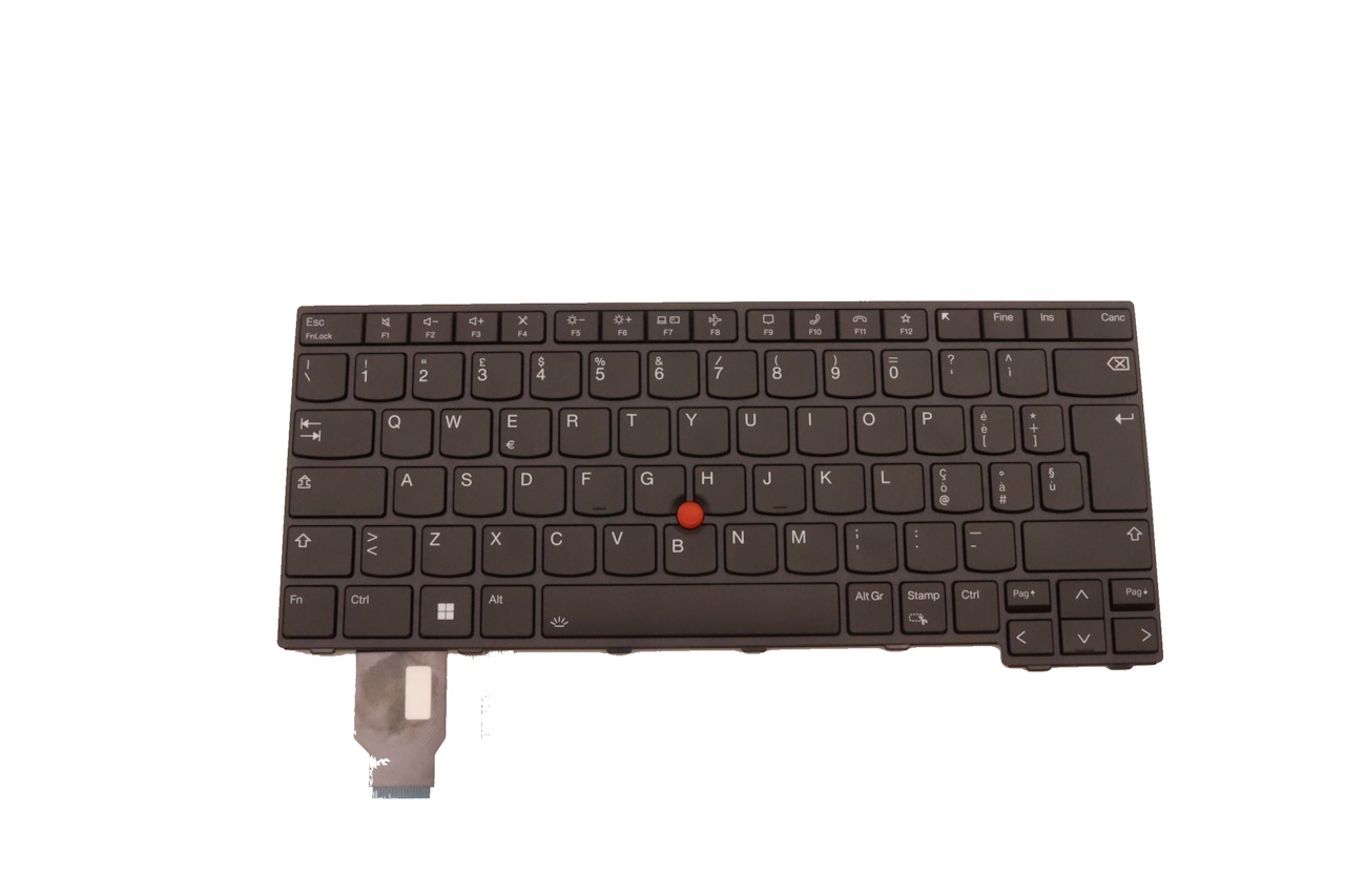 Lenovo Keyboard T14 G3 L14 G3 P14s G3 L14 G4 T14 G4 Italian Black Backlit 5N21D6