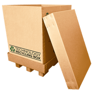 Half Pallet Electronics Recycling Box - Serialized