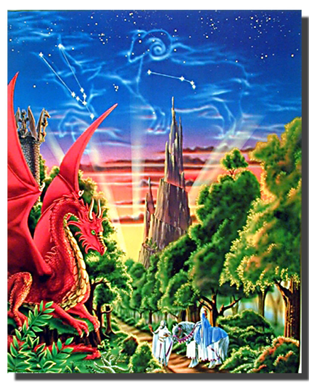 Dragon Mountain Poster | Fantasy Posters