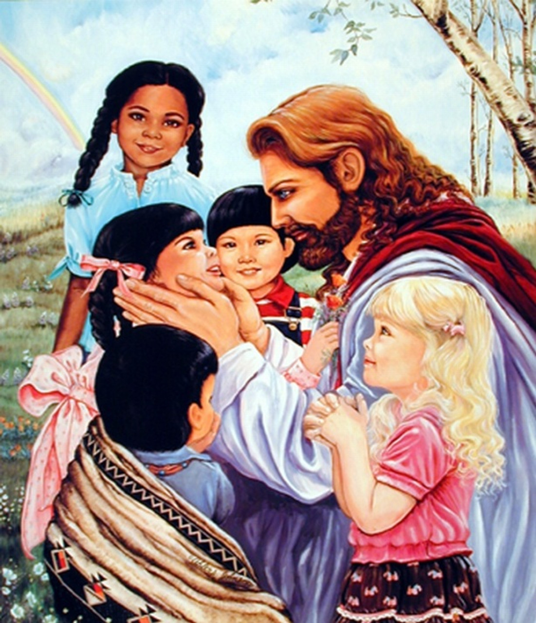 Jesus Christ with Children Poster Religious Posters