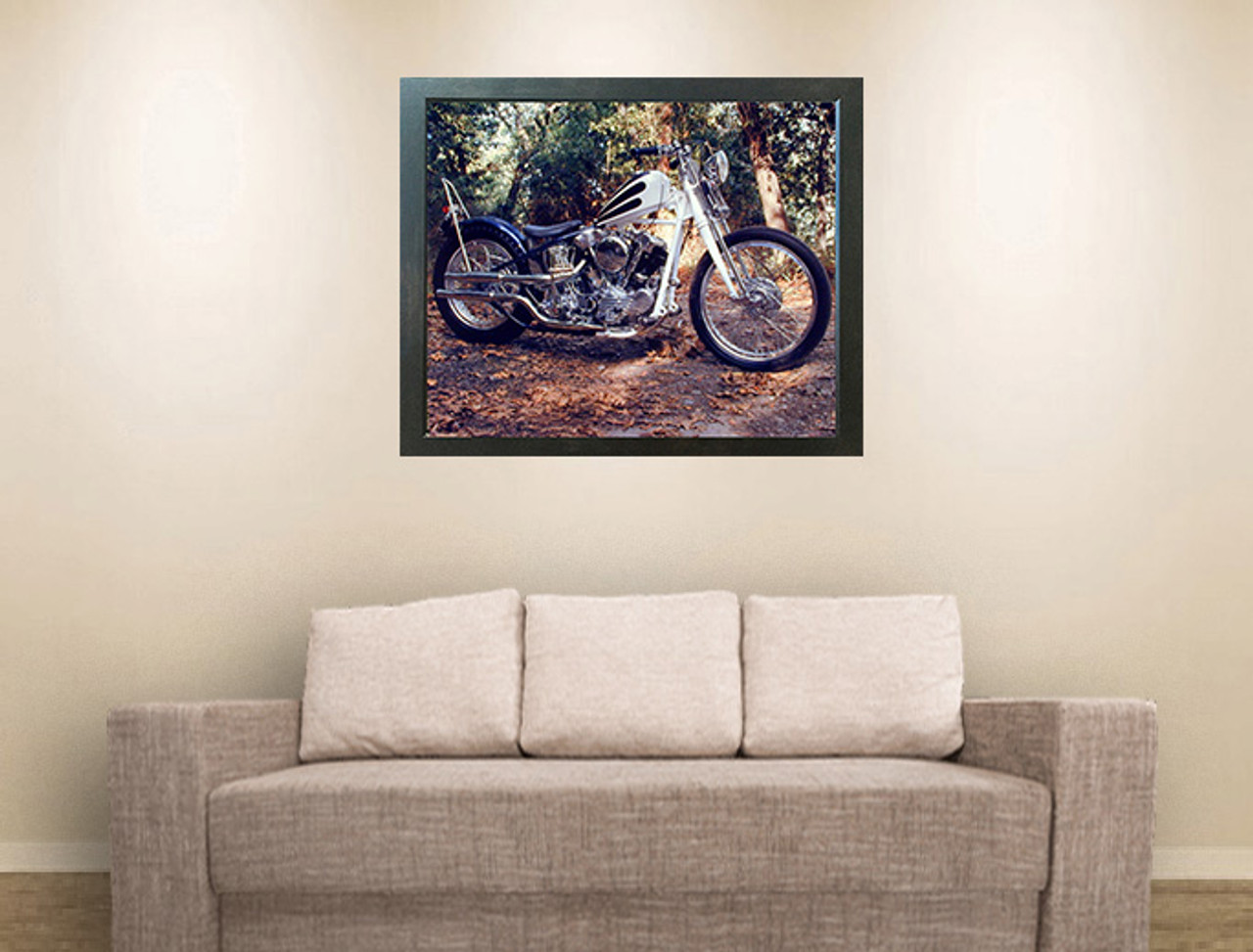 Harley Davidson Knucklehead Custom Motorcycle Bike Wall Decor