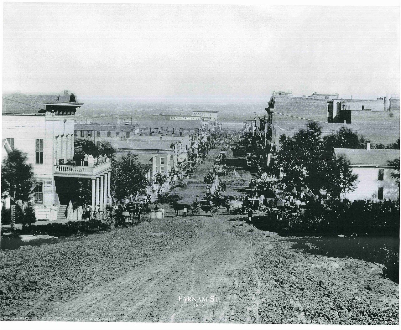 Vintage Farnam Street Landscape Wall Decor Art Print Poster (16x20