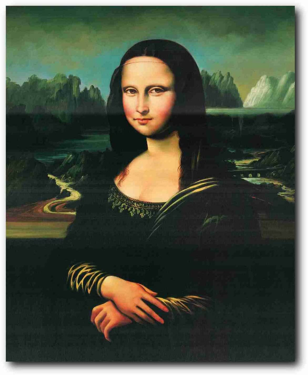 Leonardo Da Vinci Mona Lisa Reproduction Wall Decor Picture Art
