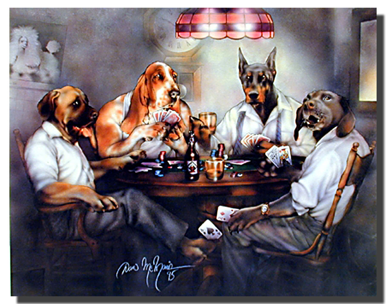 Dogs Playing Poker Poster | Animal Posters | Dog Posters