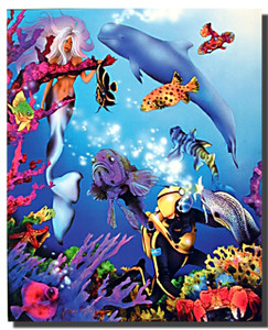 Mermaid and Whale Posters Mermaid and Whale Posters