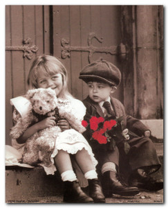 Sunday Best Cute Kids with Tady Retro Wall Decor Art Print Poster (16x20)