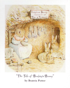The Tale of Peter Rabbit and Benjamin Bunny By Beatrix Potter Kids Room Wall Decor Art Print Poster (16x20)