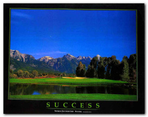 Success Golf Course Hills Motivational Wall Decor Art Print Poster (11x14) Success Golf Course Hills Motivational Wall Decor Art Print Poster (11x14)