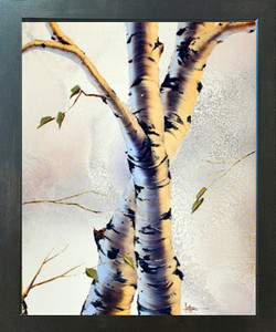 Aspen Forest Birch Trees Nature Wall Decor Espresso Framed Picture Art Print (20x24) Aspen Forest Birch Trees Nature Wall Decor Espresso Framed Picture Art Print (20x24)