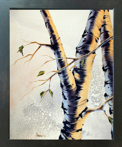Forest Aspen Tree Scenery Nature Wall Espresso Framed Picture Art Print (20x24) Forest Aspen Tree Scenery Nature Wall Espresso Framed Picture Art Print (20x24)