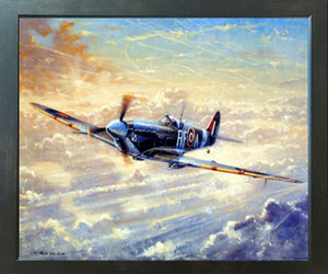 Spitfire Airplane Painting Military Aviation Wall Decor Espresso Framed Picture Art Print (20x24) Spitfire Airplane Painting Military Aviation Wall Decor Espresso Framed Picture Art Print (20x24)