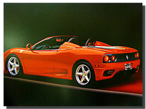 2002 Ferrari 360 Modena F1 Spider Car Posters 2002 Ferrari 360 Modena F1 Spider Car Posters
