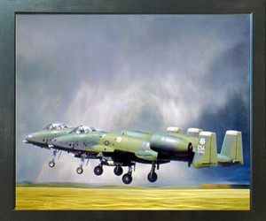 Military A-10 Thunderbolt II Jet Airplane Aviation Espresso Wall Framed Picture Art Print (20x24) Military A-10 Thunderbolt II Jet Airplane Aviation Espresso Wall Framed Picture Art Print (20x24)