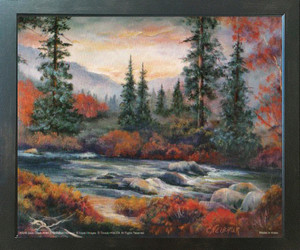 Forest Creek Tree Landscape Scenery Nature Fine Wall Decor Espresso Framed Picture Art Print (20x24) Forest Creek Tree Landscape Scenery Nature Fine Wall Decor Espresso Framed Picture Art Print (20x24)