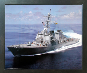 USS Cole Guided Missile Destroyer Carrier Navy Ship Wall Decor Espresso Framed Picture Art Print (20x24) USS Cole Guided Missile Destroyer Carrier Navy Ship Wall Decor Espresso Framed Picture Art Print (20x24)