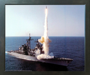 USS Cowpens Launches SM-2 US Navy Aviation Wall Espresso Framed Picture Art Print (20x24) USS Cowpens Launches SM-2 US Navy Aviation Wall Espresso Framed Picture Art Print (20x24)