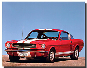 1966 Shelby GT350 Mustang Car Posters 1966 Shelby GT350 Mustang Car Posters