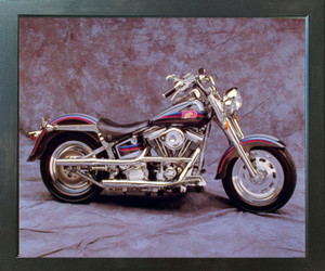 Harley Davidson Vintage Motorcycle Espresso Wall Framed Picture Art Print (20x24) Harley Davidson Vintage Motorcycle Espresso Wall Framed Picture Art Print (20x24)