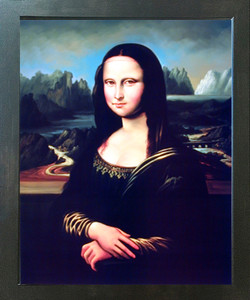 Leonardo Da Vinci Mona Lisa Reproduction Wall Decor Espresso Framed Picture Art Pint (20x24) Leonardo Da Vinci Mona Lisa Reproduction Wall Decor Espresso Framed Picture Art Pint (20x24)