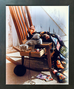 Funny Cute Cat Country Kitten Yarn Animal Wall Decor Espresso Framed Picture Art Print (20x24) Funny Cute Cat Country Kitten Yarn Animal Wall Decor Espresso Framed Picture Art Print (20x24)