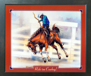 Western Cowboy Rodeo Horse Riding Espresso Wall Decor Photo Framed Picture Art Print (20x24) Western Cowboy Rodeo Horse Riding Espresso Wall Decor Photo Framed Picture Art Print (20x24)