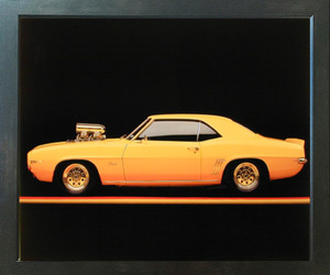 1967 Chevy Camaro Poster Street Rod Vintage Car Espresso Framed Picture Art Print (20x24) 1967 Chevy Camaro Poster Street Rod Vintage Car Espresso Framed Picture Art Print (20x24)