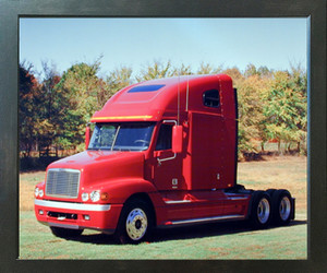 Red Freightliner Diesel Tractor Truck Wall Poster (Espresso Framed Picture Art Print - 20x24) Red Freightliner Diesel Tractor Truck Wall Poster (Espresso Framed Picture Art Print - 20x24)
