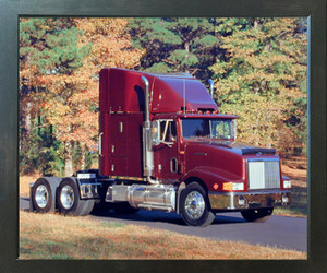 International Diesel Big Rig Semi Truck Wall Poster (Espresso Framed Picture Art Print - 20x24) International Diesel Big Rig Semi Truck Wall Poster (Espresso Framed Picture Art Print - 20x24)