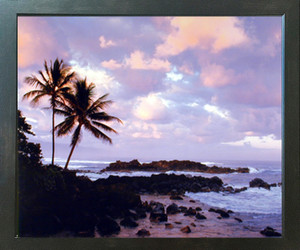 Tropical Sunset Ocean Palm Tree Landscape Scenery Nature Espresso Framed Picture Art Print (20x24) Tropical Sunset Ocean Palm Tree Landscape Scenery Nature Espresso Framed Picture Art Print (20x24)