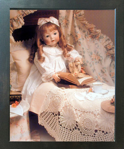 Doll Reading Espresso Framed Picture Art Print (20x24) Doll Reading Espresso Framed Picture Art Print (20x24)