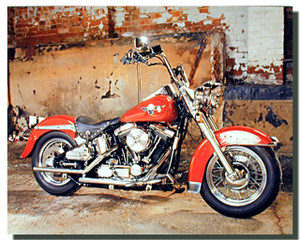 Red Harley Davidson Motorcycle Posters