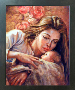 Mother Loving Her Child Lucas Espresso Framed Fine Picture Art Print (20x24) Mother Loving Her Child Lucas Espresso Framed Fine Picture Art Print (20x24)
