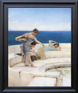 Silver Favorites, 1903 Sir Lawrence Alma-Tadema Wall Decor Art Black Framed Print Poster (19x23) Silver Favorites, 1903 Sir Lawrence Alma-Tadema Wall Decor Art Black Framed Print Poster (19x23)
