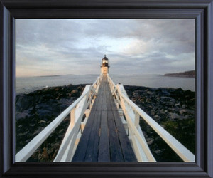 Massachusetts Nantucket Brant Point Lighthouse Black Framed Art Print Poster (19x23) Massachusetts Nantucket Brant Point Lighthouse Black Framed Art Print Poster (19x23)