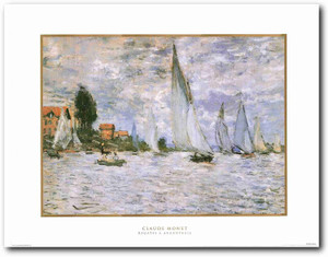 Picture Wall Decor - The Regatta At Argenteuil, Impressionist Painting Art Print Poster (22x28) Picture Wall Decor - The Regatta At Argenteuil, Impressionist Painting Art Print Poster (22x28)