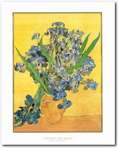 Picture Wall Decor Vincent Van Gogh Vase Of Irises Art Print Poster (22x28) Picture Wall Decor Vincent Van Gogh Vase Of Irises Art Print Poster (22x28)