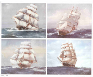 Nautical Wall Decor Picture Clipper Ship Sailing Boats Maritime Art Print Poster (16x20) Nautical Wall Decor Picture Clipper Ship Sailing Boats Maritime Art Print Poster (16x20)