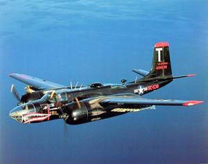 A-26 Invader Bomber WWII Vintage Aviation Aircraft Wall Decor Art Print Poster (16x20)