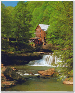 Creek Mill in Spring Landscape Scenery Nature Wall Decor Picture Art Print (8x10) Creek Mill in Spring Landscape Scenery Nature Wall Decor Picture Art Print (8x10)